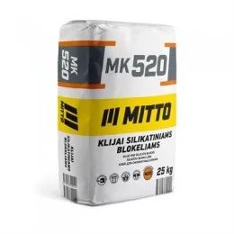 MK520 KLIJAI SILIKATINIAMS BLOKAMS, 25 kg, MITTO