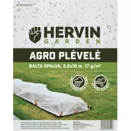 Agro plėvelė HERVIN GARDEN, 3,2 x 10 m, 17g/m2, baltos sp.