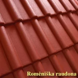 Raudona Romėniška Benderit betoninė čerpė, Benders