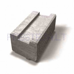 Pilkas Bender Megawall Garden 400x200x150 mm betono blokas, Benders