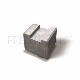 Pilkas Bender Megawall radius 200x200x150 mm betono blokas, Benders