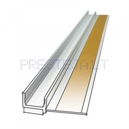 PROFSTAR PVC deformacinis, sujungimo su langu profilis 108 be tinklelio, 6x2400 mm