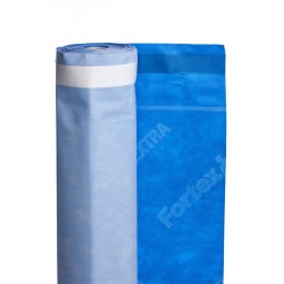 Plėvelė difuzinė Fortex Extra + 2 Tape, 1,5m x 50m, (75m2) (mėlyna/balta) 140 g/m2