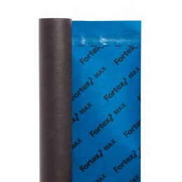 Plėvelė difuzinė Fortex Max + 2 Tape, 1,5m x 50m, (75m2) (mėlyna/pilka) 160 g/m2