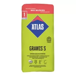 ATLAS GRAWIS S, 25 kg, elastingi klijai su 3D armavimu grafitiniam ir baltam polistirenui bei XPS