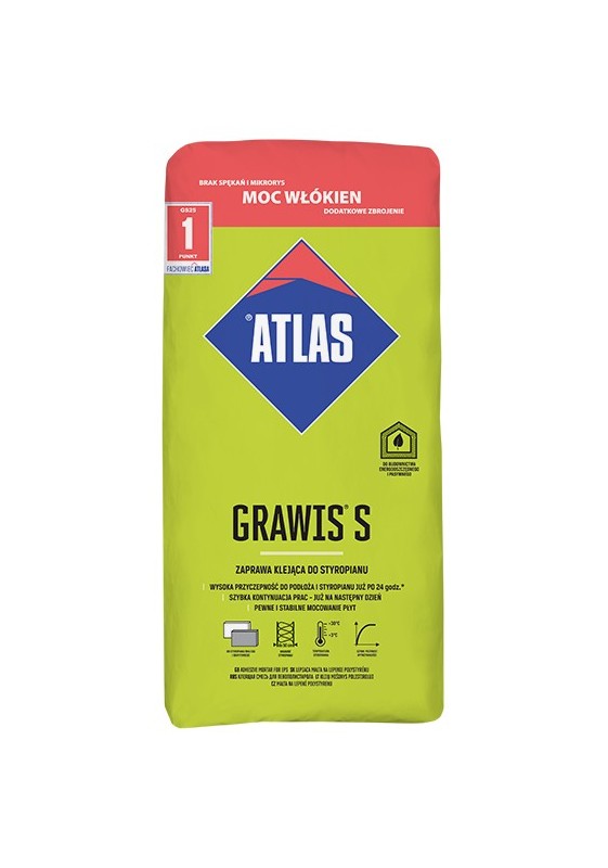 ATLAS GRAWIS S, 25 kg, EPS klijavimo mišinys