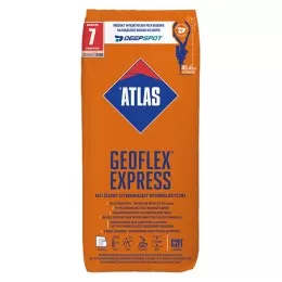 ATLAS GEOFLEX EXPRESS, 25 kg, plytelių klijai - ypač elastingi geliniai klijai 2–15 mm